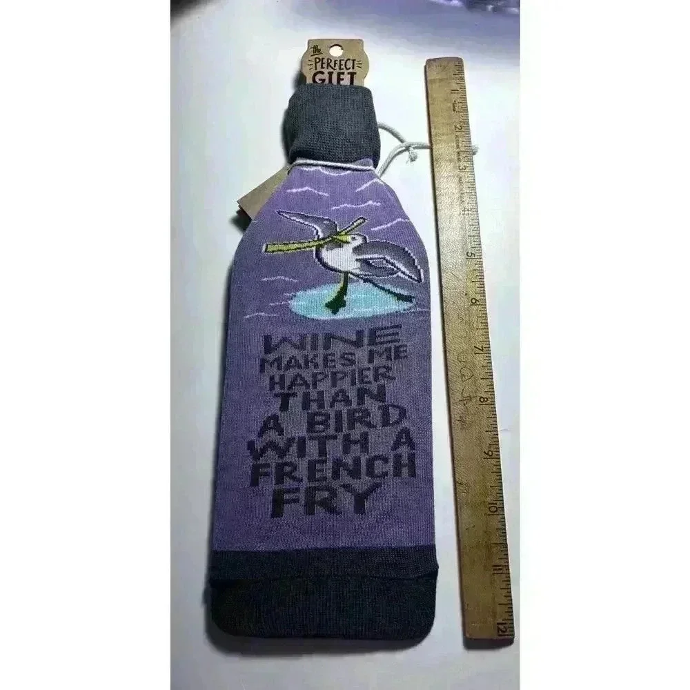 Wine Bottle Sock Bag Cover Primitives by Kathy - 